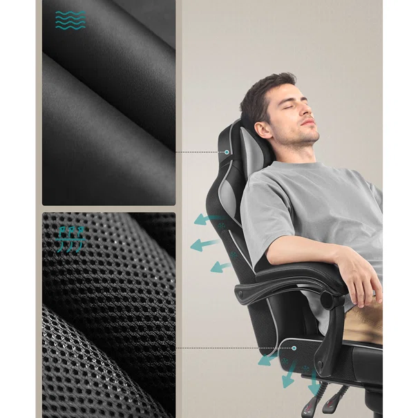 Gaming Καρέκλα Γραφείου (70x70x122) Songmics OBG073BH10