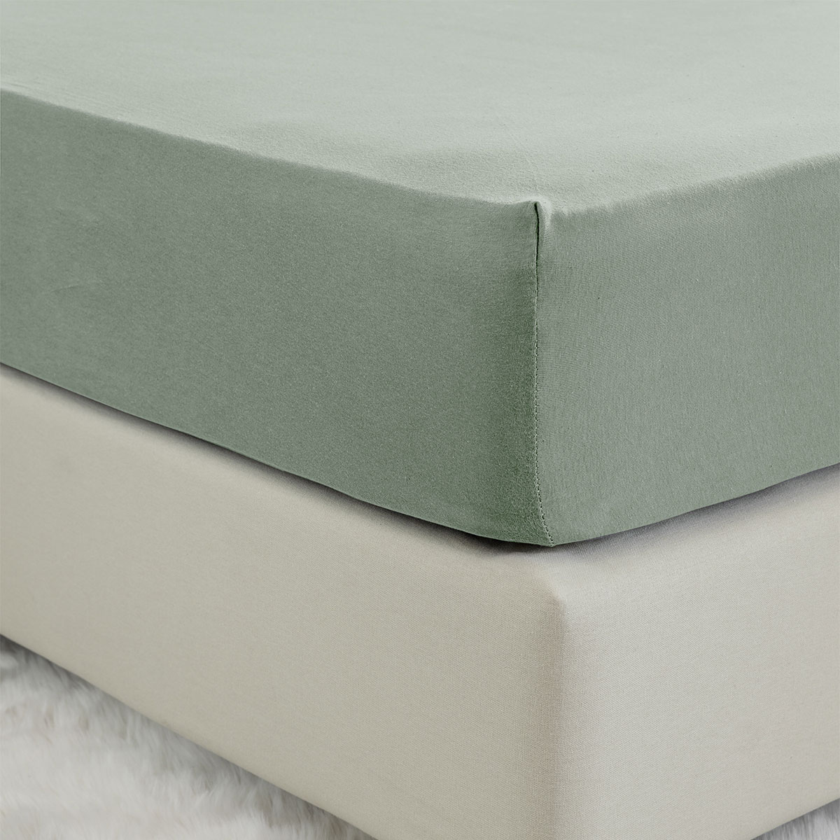 Σεντόνι Ημίδιπλο Με Λάστιχο (120x200+40) Nima Tender Rock Green