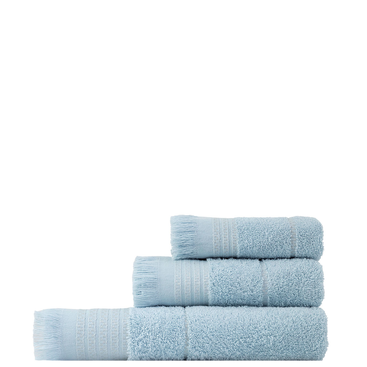 Πετσέτες Μπάνιου (Σετ 3τμχ) Nima Plush 480gsm L.Blue