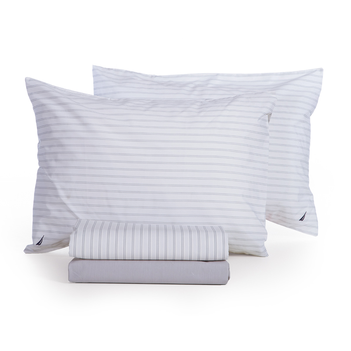 Σεντόνια Διπλά (Σετ) Nautica By Nef-Nef Homeware Nau Coast Silver