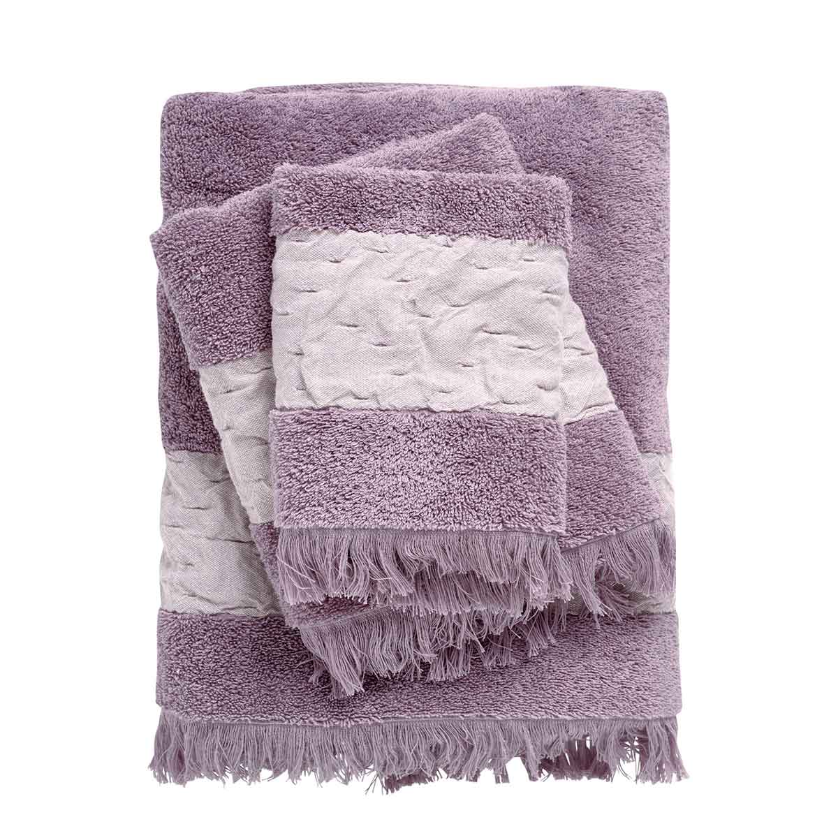 Πετσέτες Μπάνιου (Σετ 3τμχ) Das Home Daily 550gsm 0744 Lilac
