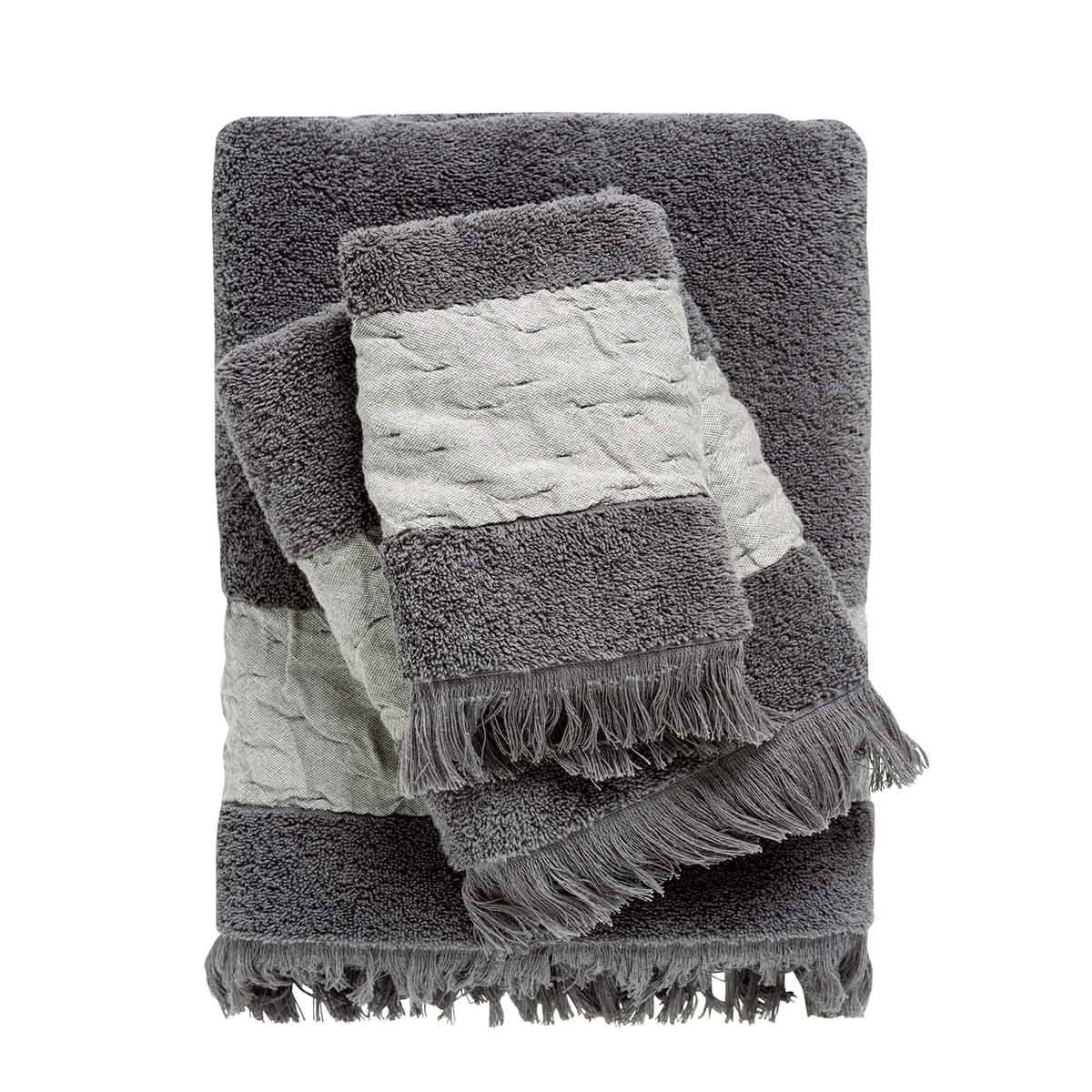 Πετσέτες Μπάνιου (Σετ 3τμχ) Das Home Daily 550gsm 0746 D.Grey