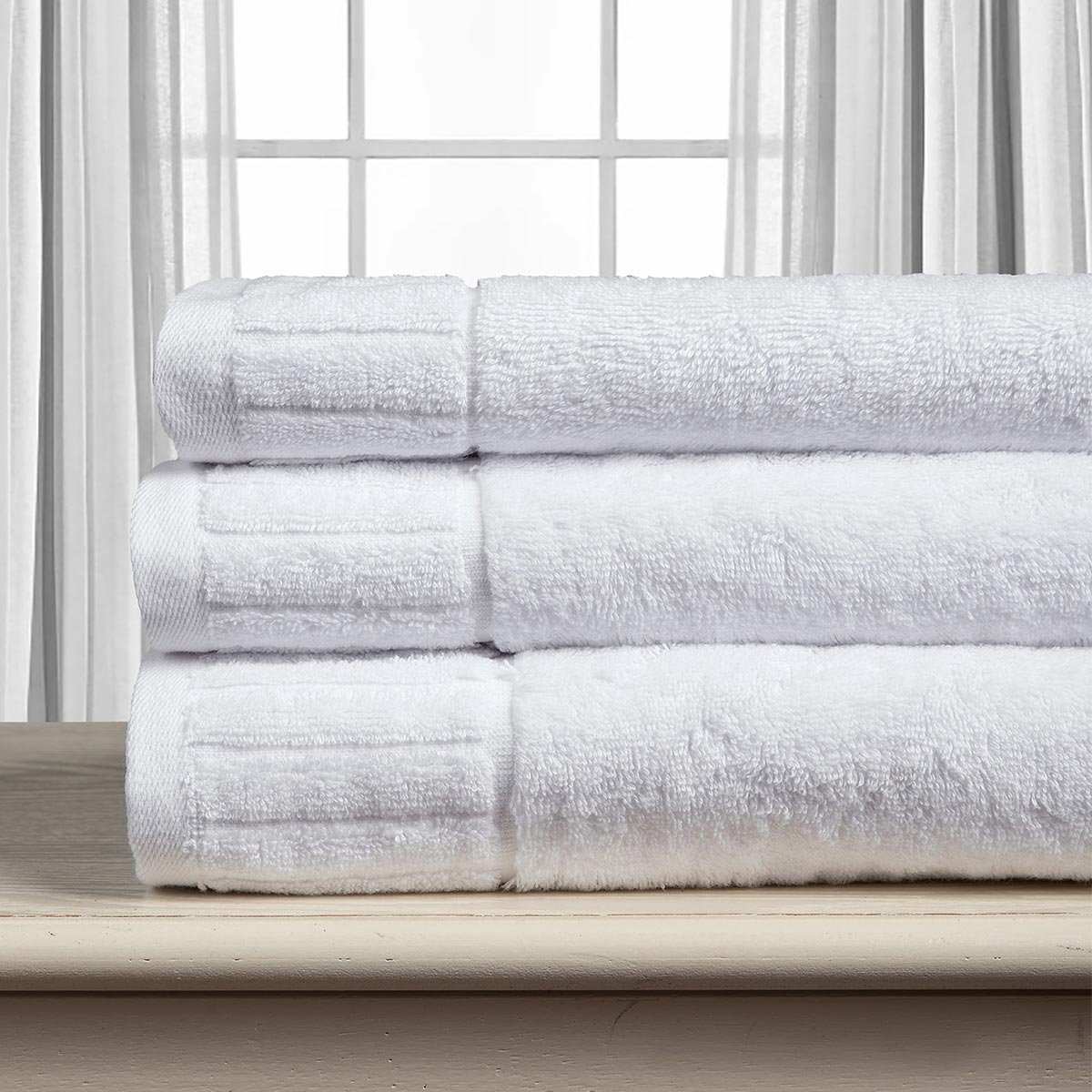 Πετσέτα Προσώπου (50x100) Silk Fashion Μελωδία 600gsm White
