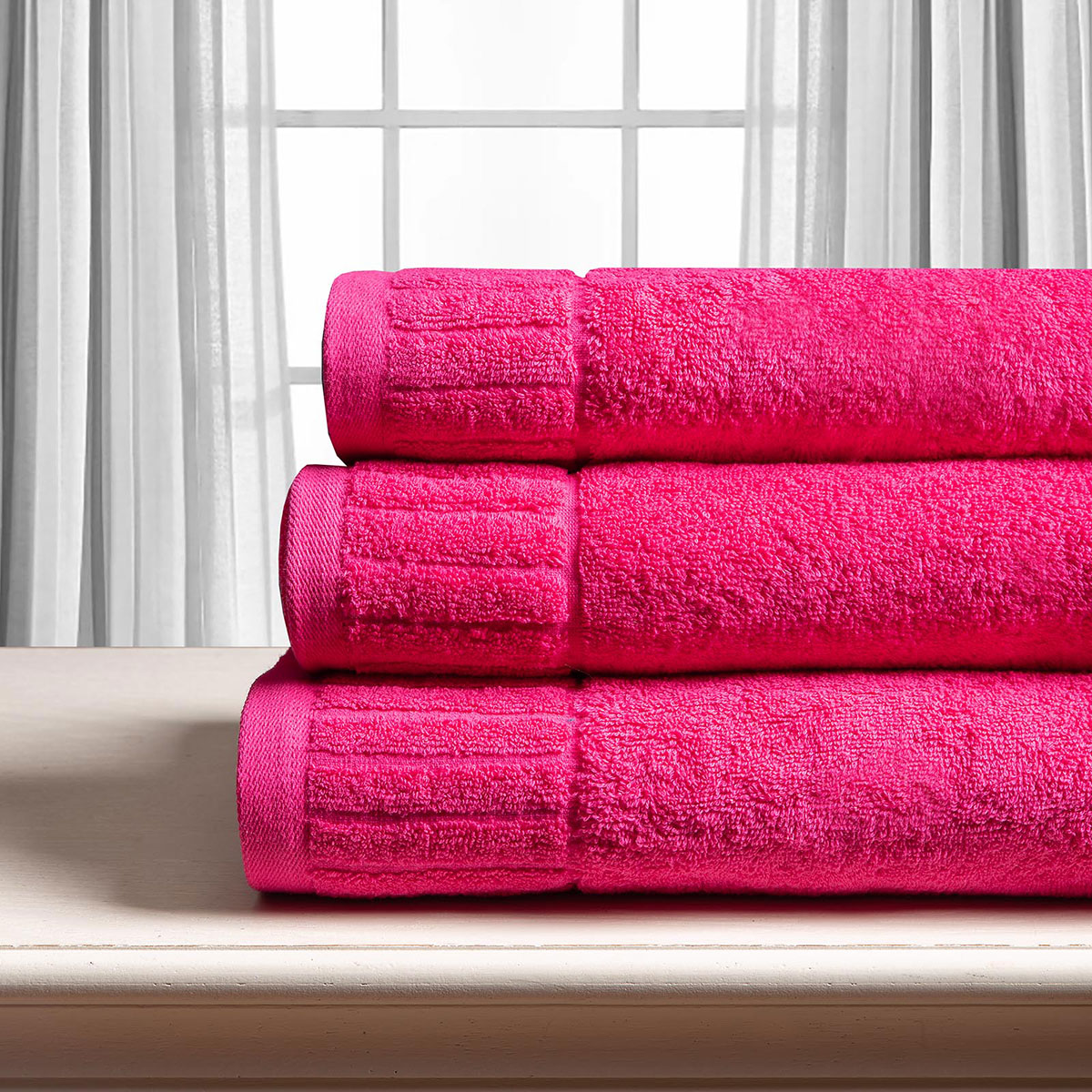 Πετσέτα Προσώπου (50x100) Silk Fashion Μελωδία 600gsm Fuchsia