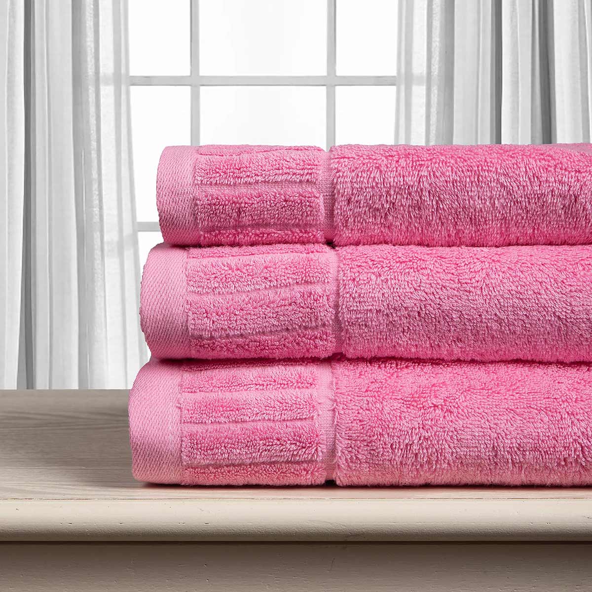 Πετσέτα Σώματος (75x150) Silk Fashion Μελωδία 600gsm Pink