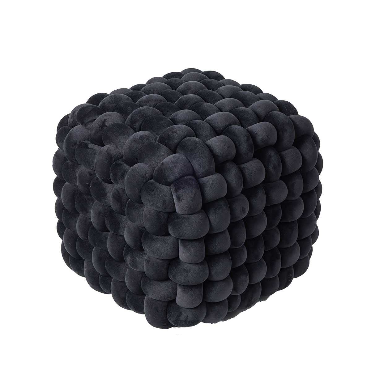 Πουφ (43x43x40) Das Home Stool Line 2271 Black