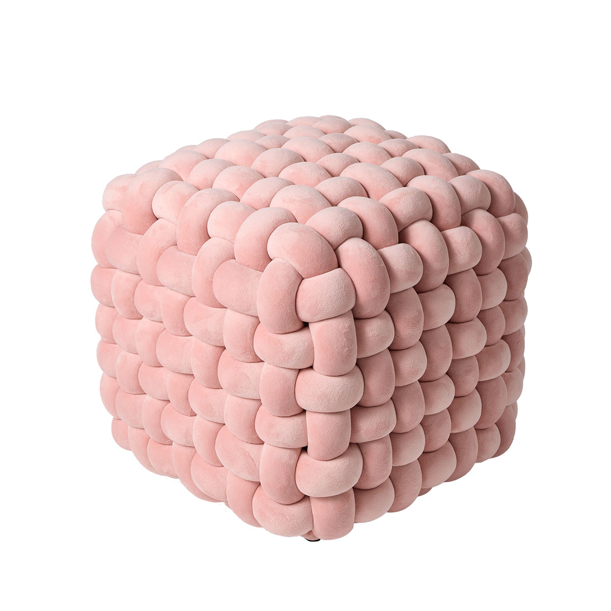 Πουφ (43x43x40) Das Home Stool Line 2273 Nude