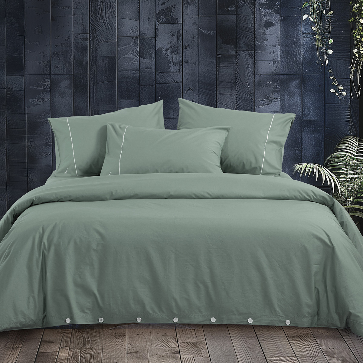 Παπλωματοθήκη Υπέρδιπλη (Σετ 240x220) Nautica By Nef-Nef Homeware Nau Wave Solid Green