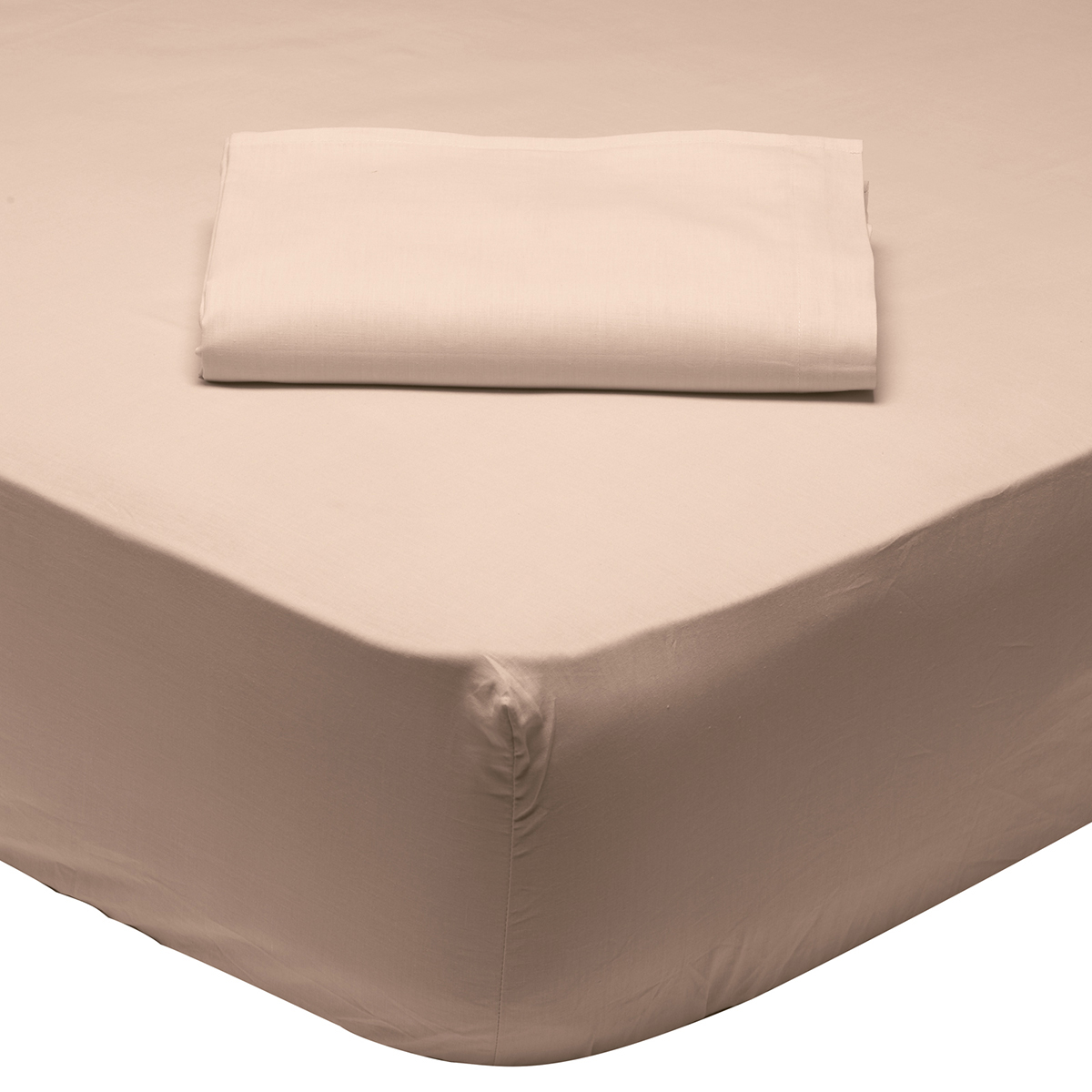 Σεντόνι King Size Με Λάστιχο (180x200+35) Das Home Best Line 1002 Μπεζ