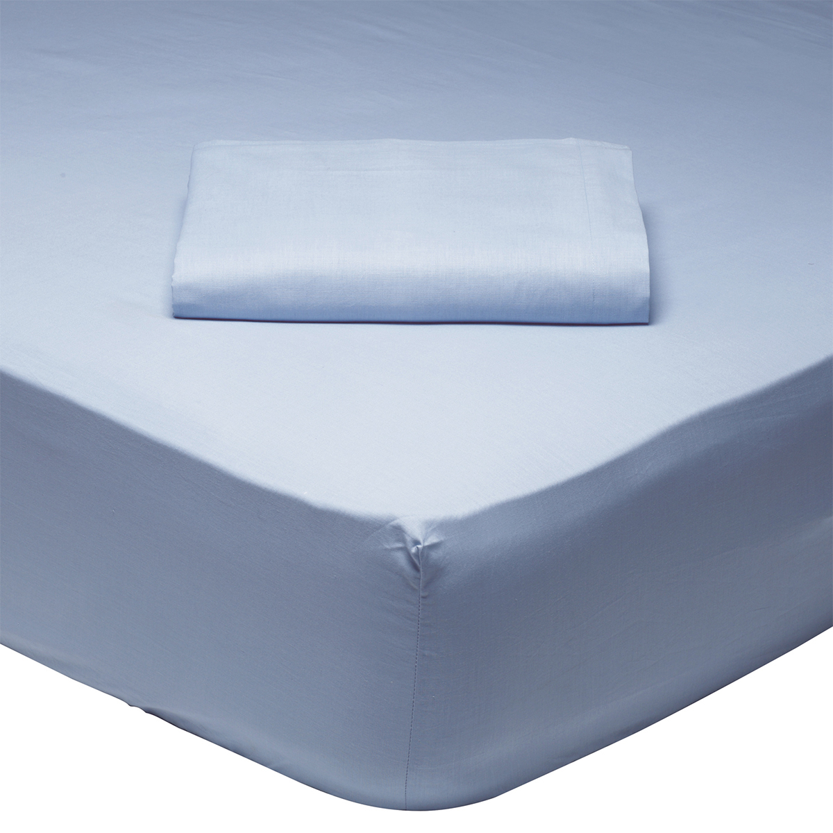 Σεντόνι King Size Με Λάστιχο (180x200+35) Das Home Best Line 1005 Σιελ