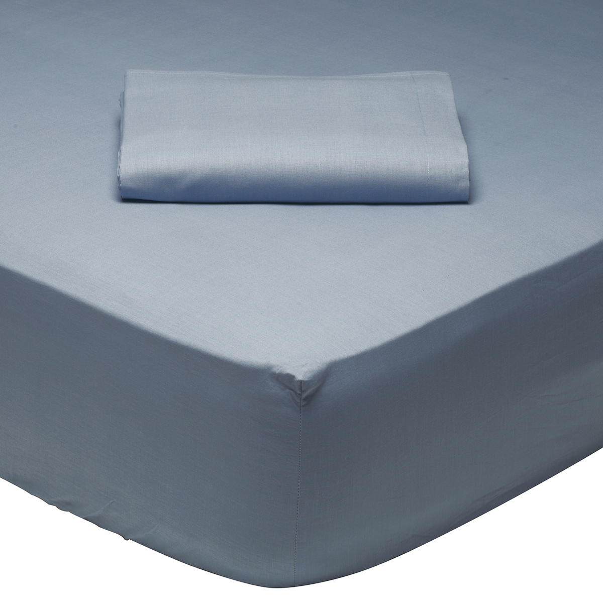 Σεντόνι King Size Με Λάστιχο (180x200+35) Das Home Best Line 1006 Μπλε