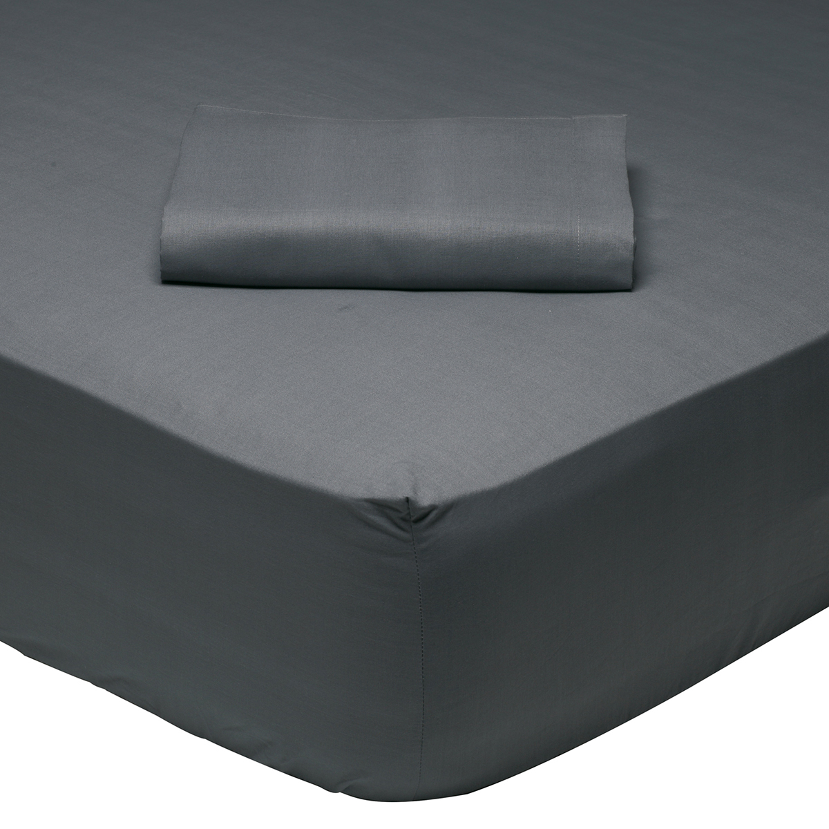Σεντόνι King Size Με Λάστιχο (180x200+35) Das Home Best Line 1007 Γκρι