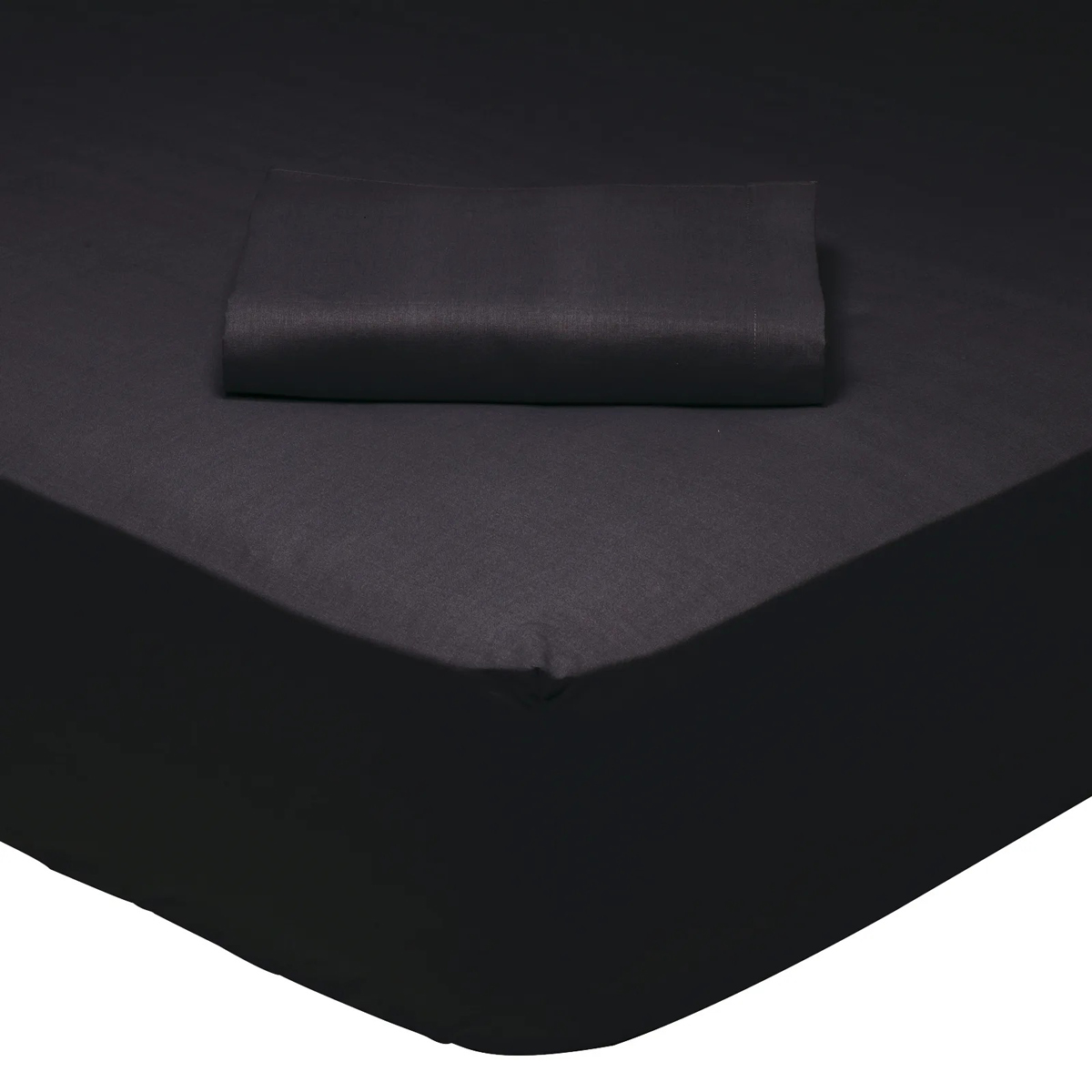 Σεντόνι King Size Με Λάστιχο (180x200+35) Das Home Best Line 1015 Μαυρο
