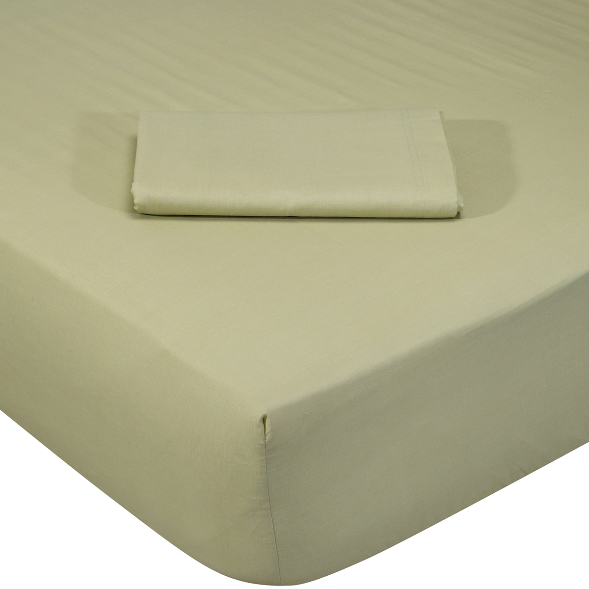 Σεντόνι King Size Με Λάστιχο (180x200+35) Das Home Best Line 1016 Πρασινο