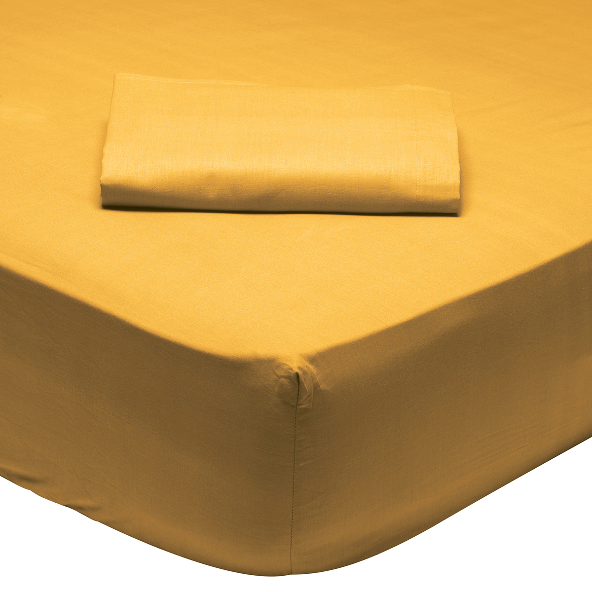 Σεντόνι King Size Με Λάστιχο (180x200+35) Das Home Best Line 1019 Ωχρα