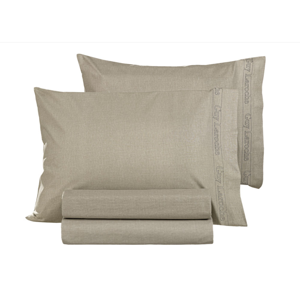 Σεντόνι Μονό Επίπεδο (170x270) Guy Laroche Color Plus Taupe