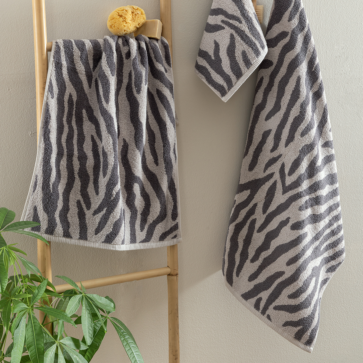 Πετσέτες Μπάνιου (Σετ 3τμχ) Palamaiki Zeb 550gsm Grey