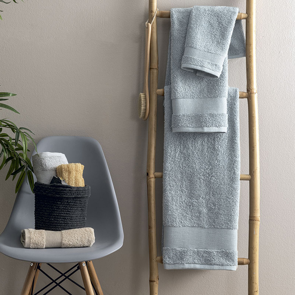 Πετσέτα Σώματος (70x140) Palamaiki Naya 620gsm Silver