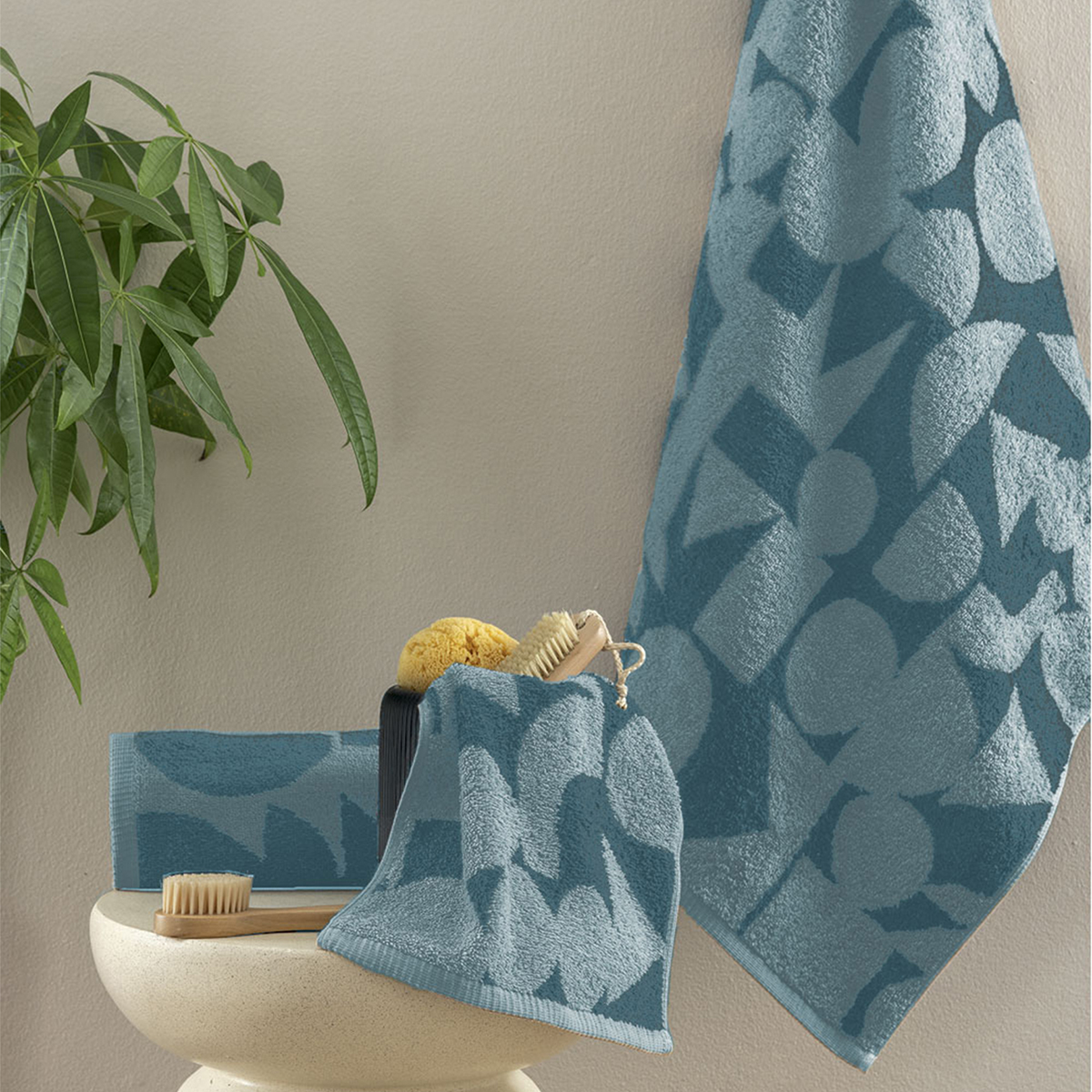 Πετσέτες Μπάνιου (Σετ 3τμχ) Palamaiki Tuv 550gsm Sky