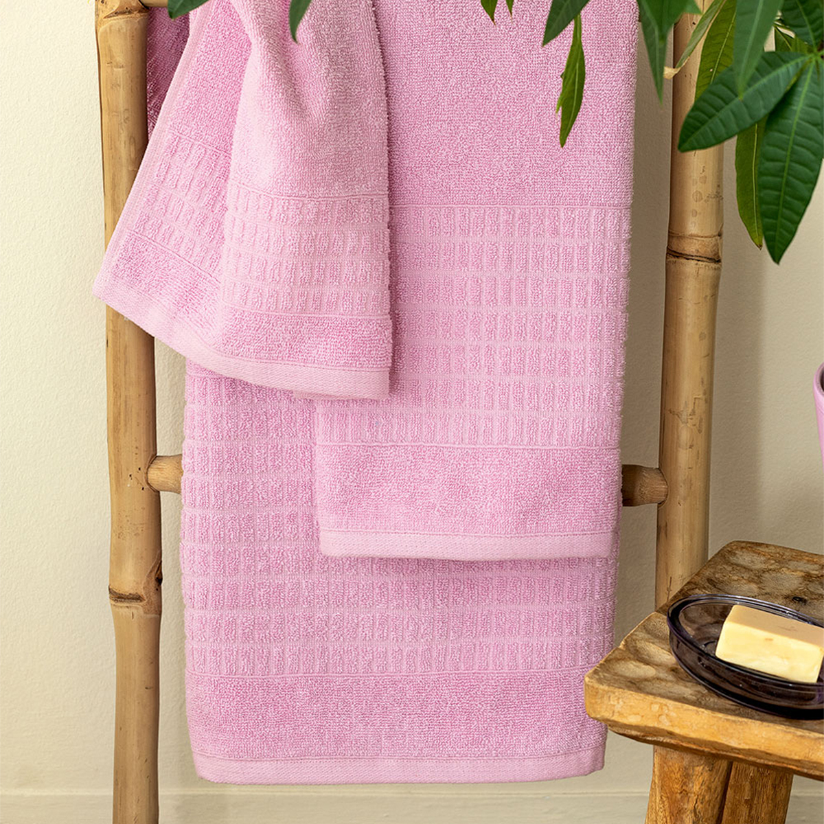Πετσέτα Σώματος (80x160) Palamaiki Roll 500gsm Pink