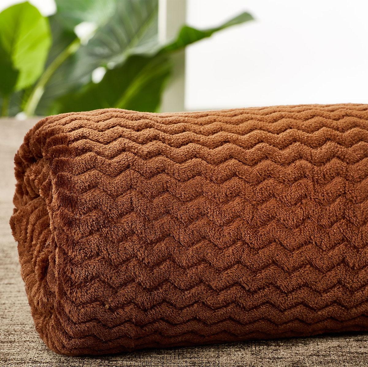 Κουβέρτα Fleece Υπέρδιπλη (220x240) Whitegg Pop Corn AW2026 7-Brown