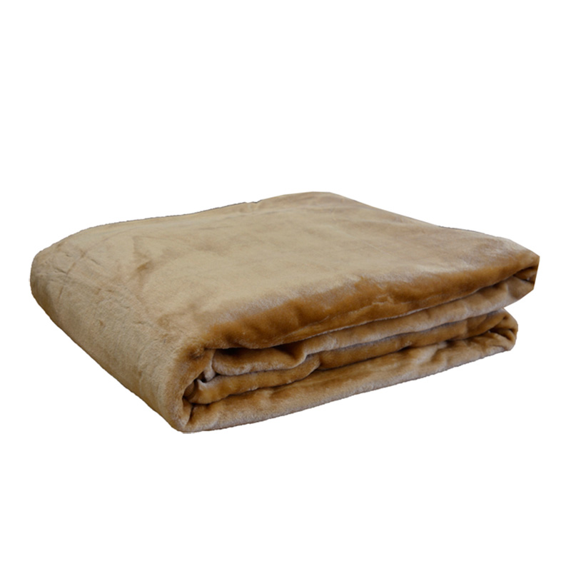 Κουβέρτα Βελουτέ Υπέρδιπλη (220x240) Anna Riska Unicolour Velour Beige