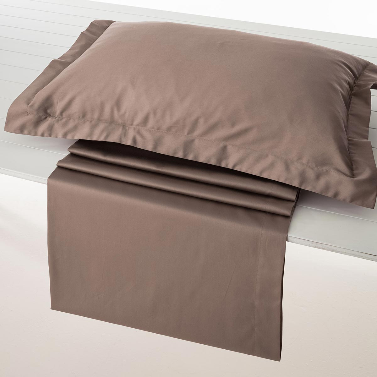 Σεντόνι Υπέρδιπλο Με Λάστιχο (160x200+40) Vesta Athena 302 Brown