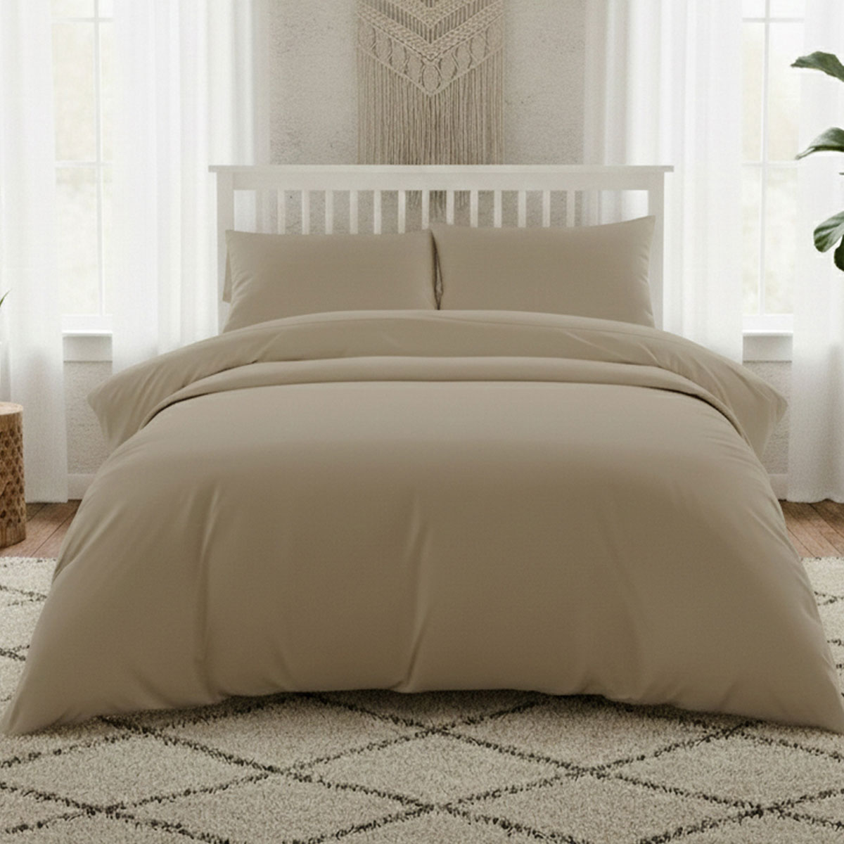Σεντόνι Υπέρδιπλο Επίπεδο (240x270) Melinen Lavish Satin Beige Beige