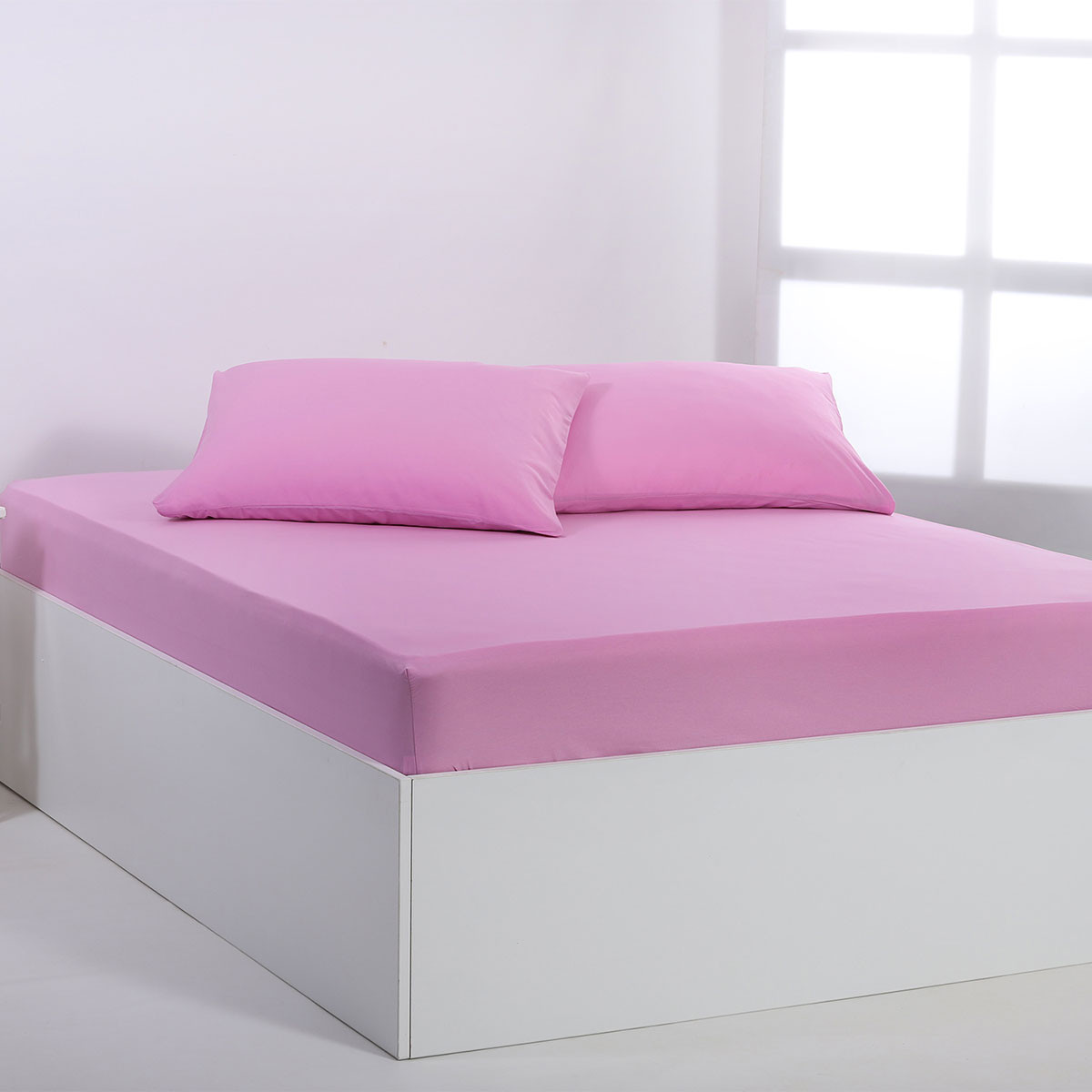 Σεντόνι Υπέρδιπλο Με Λάστιχο (165x200+35) Silk Fashion Essential Pastel Lavender