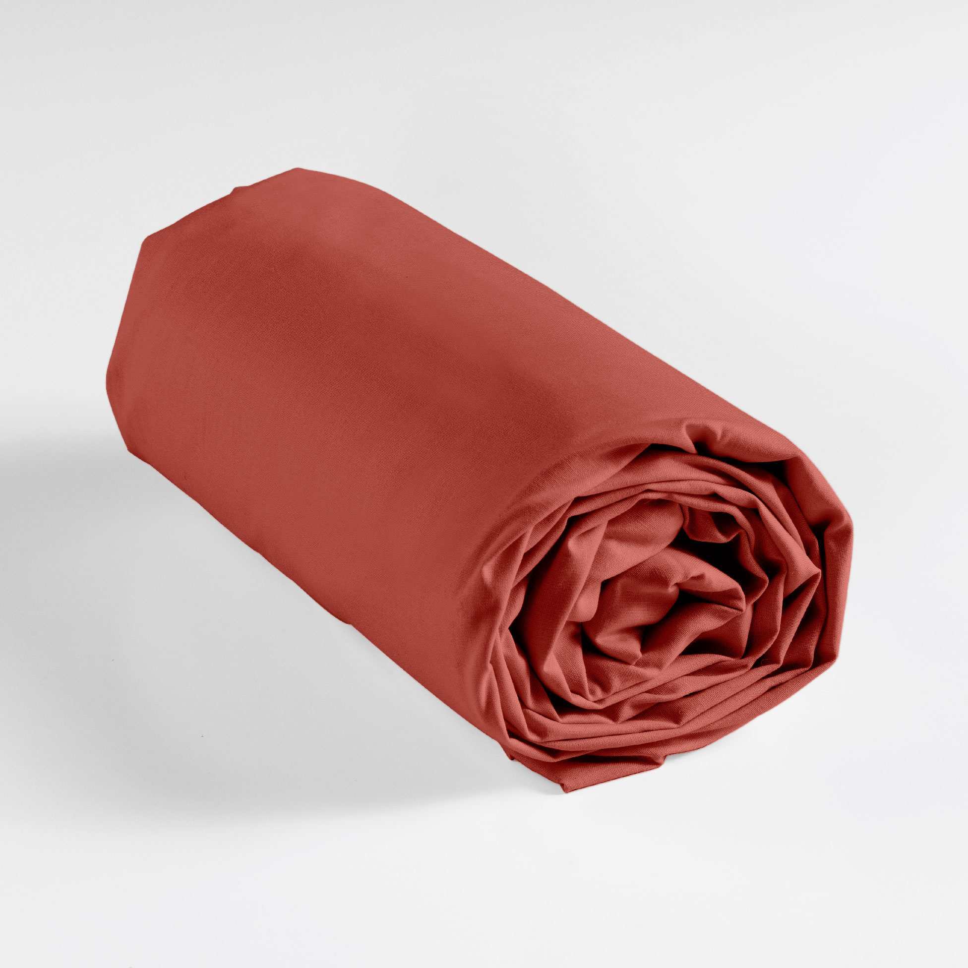 Σεντόνι King Size Με Λάστιχο (180x190+30) L-C Lina Terracotta