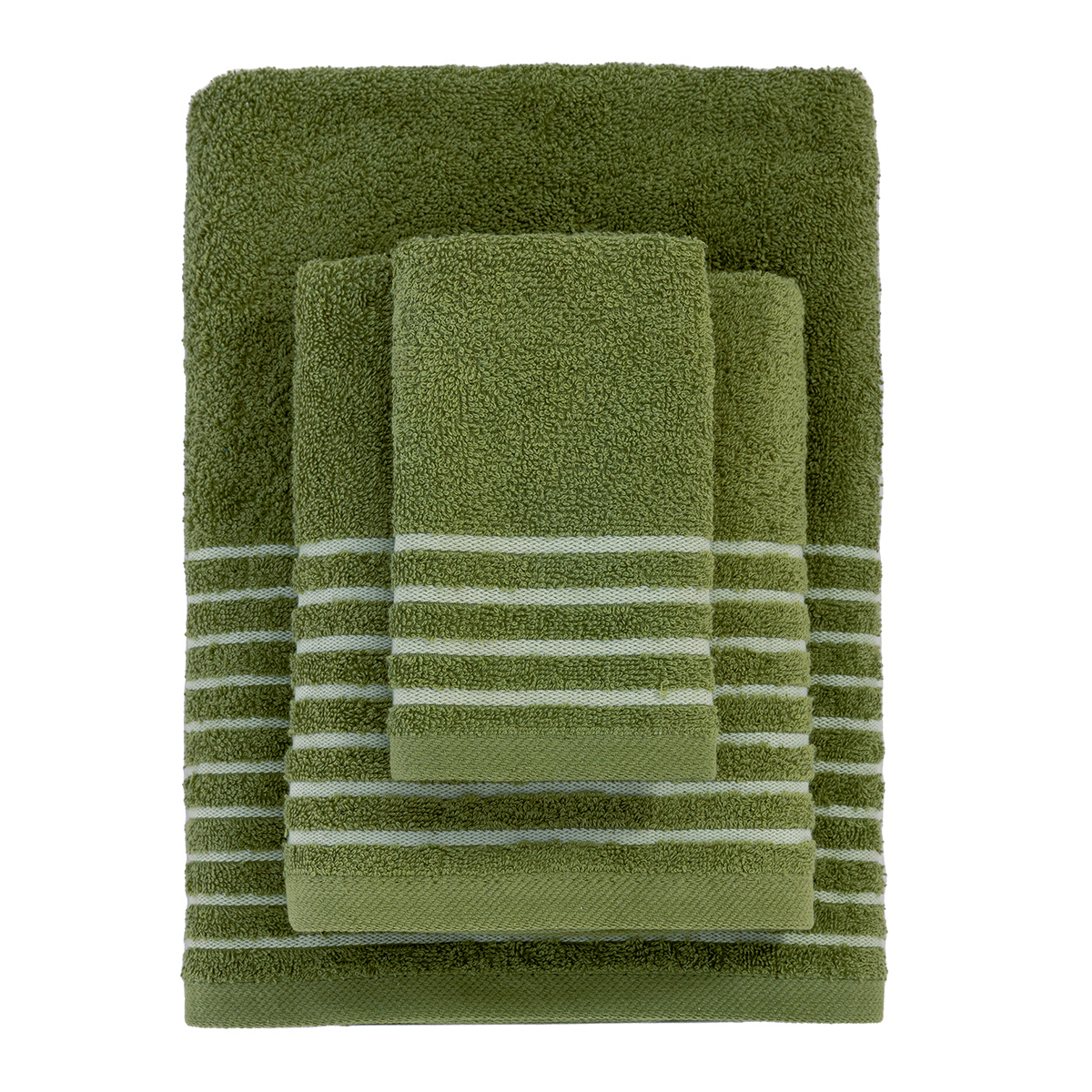 Πετσέτες Μπάνιου (Σετ 3τμχ) Palamaiki Ser 450gsm Olive