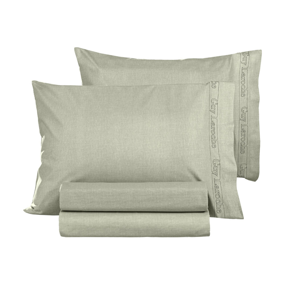Ζεύγος Μαξιλαροθήκες (50x70) Guy Laroche Color Plus Khaki
