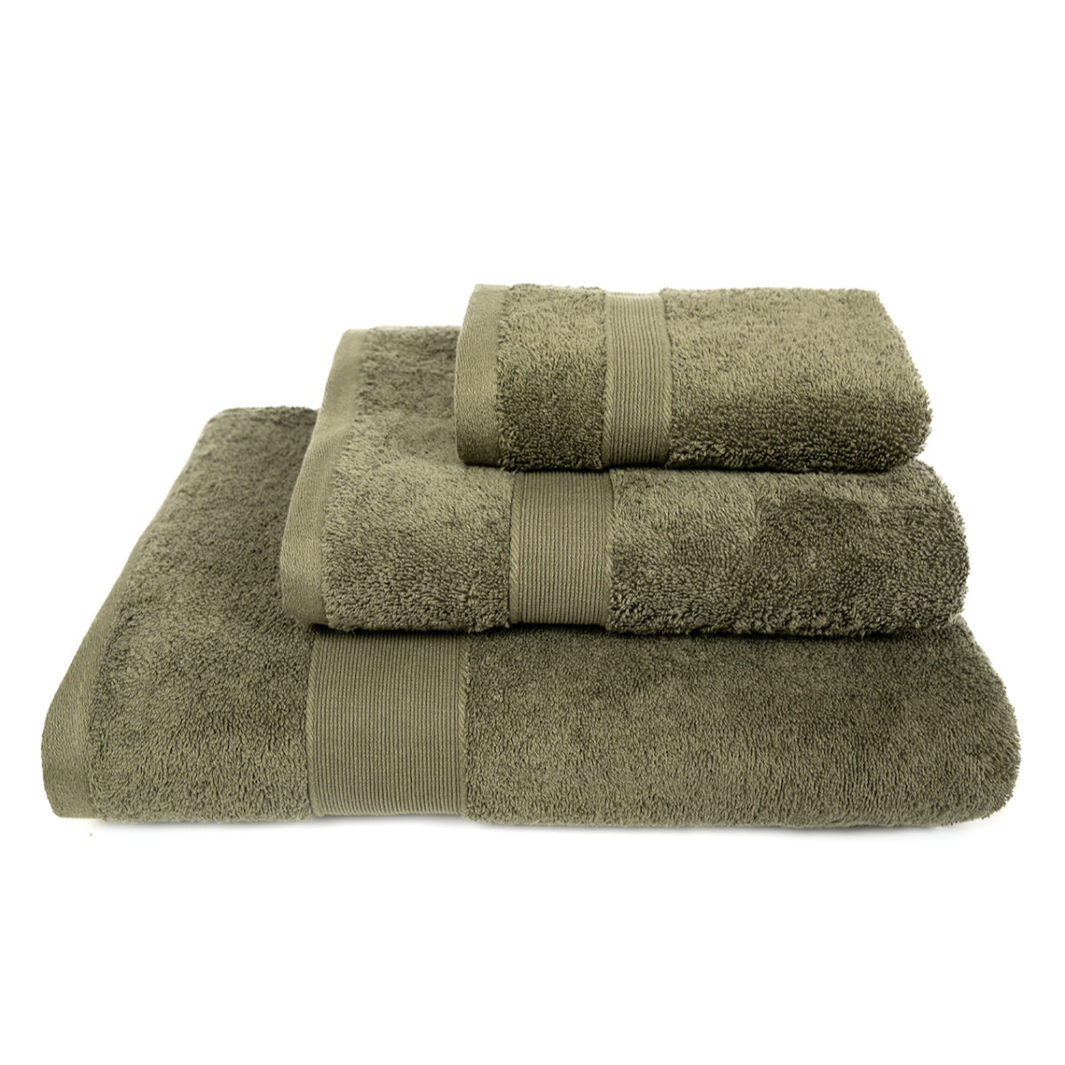 Πετσέτα Προσώπου (50x100) Naf-Naf Bonjour 600gsm Olive Green