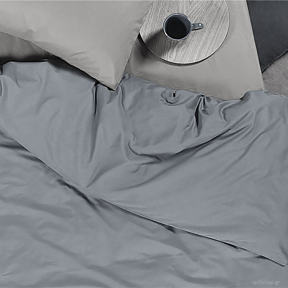 Παπλωματοθήκη King Size (240X260) Nef-Nef Homeware Basic L Grey Λευκά Είδη Κρεβατοκάμαρας Παπλωματοθήκες Υπέρδιπλες Spitishop
