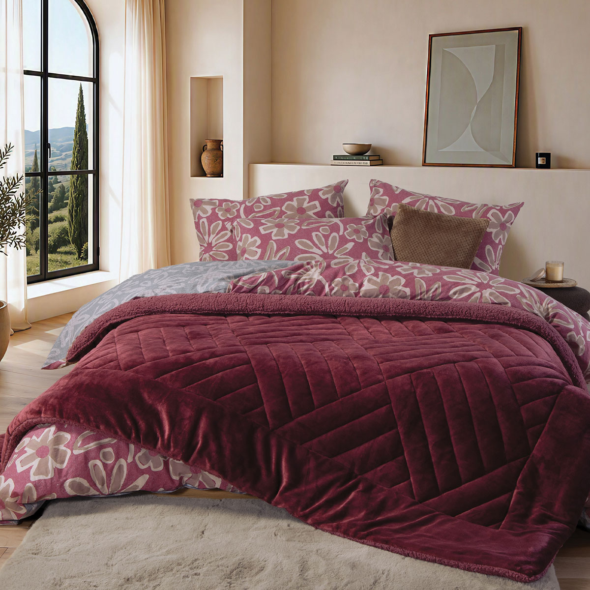 Κουβερτοπάπλωμα Υπέρδιπλο (240x220) Nef-Nef Homeware Alice Apple