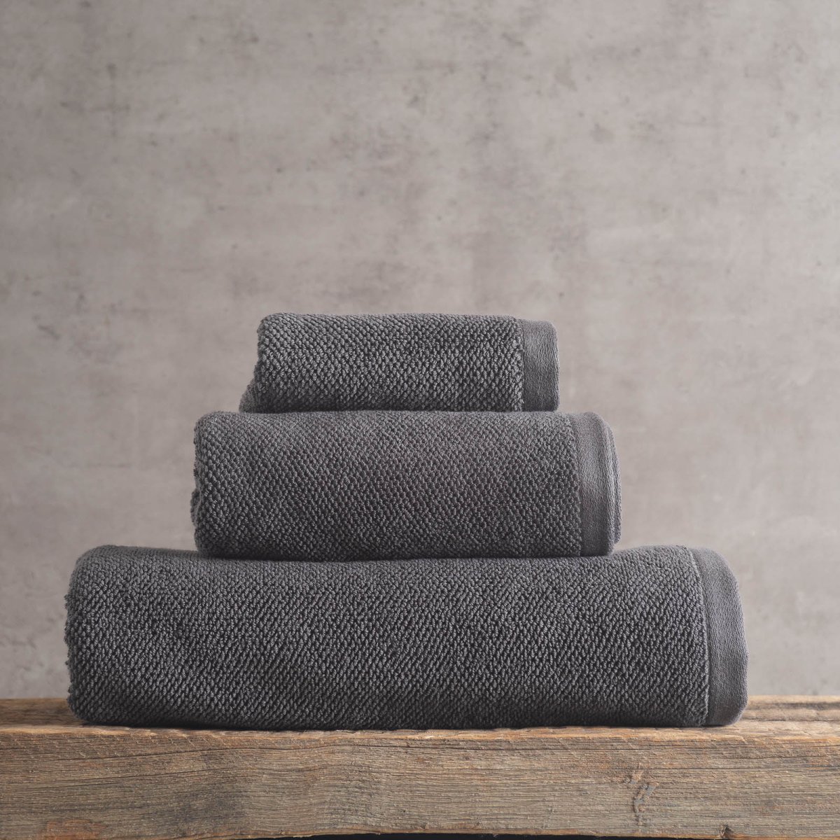 Πετσέτες Μπάνιου (Σετ 5τμχ) Rythmos Essence Dark Grey