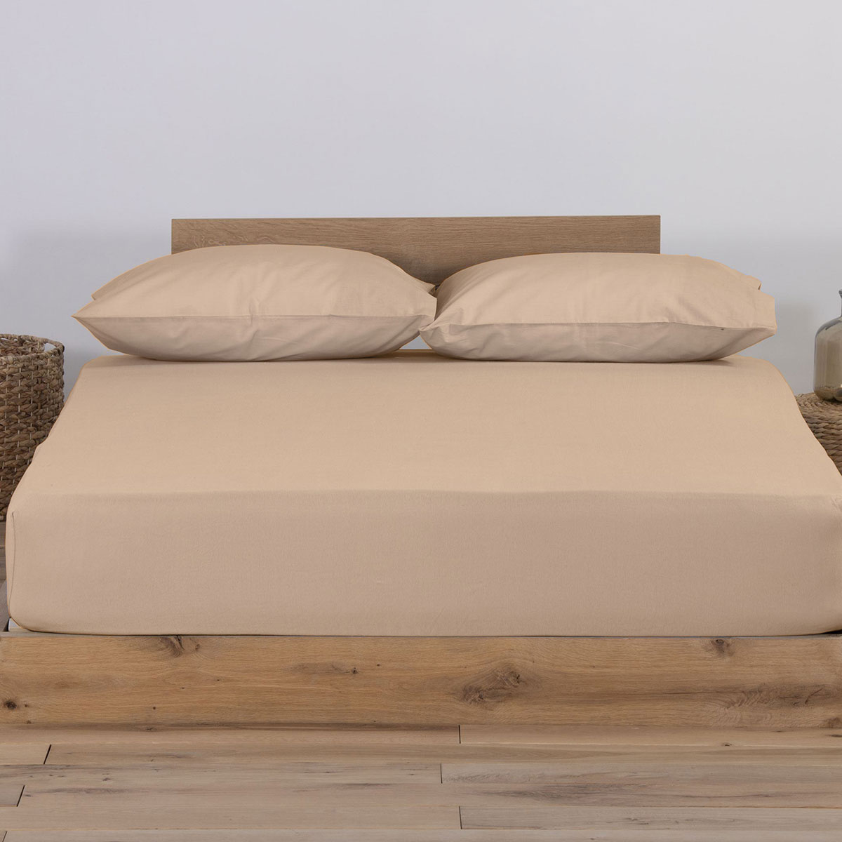 Σεντόνι Μακό Μονό Με Λάστιχο (100x200+30) Nef-Nef Homeware Jersey Beige
