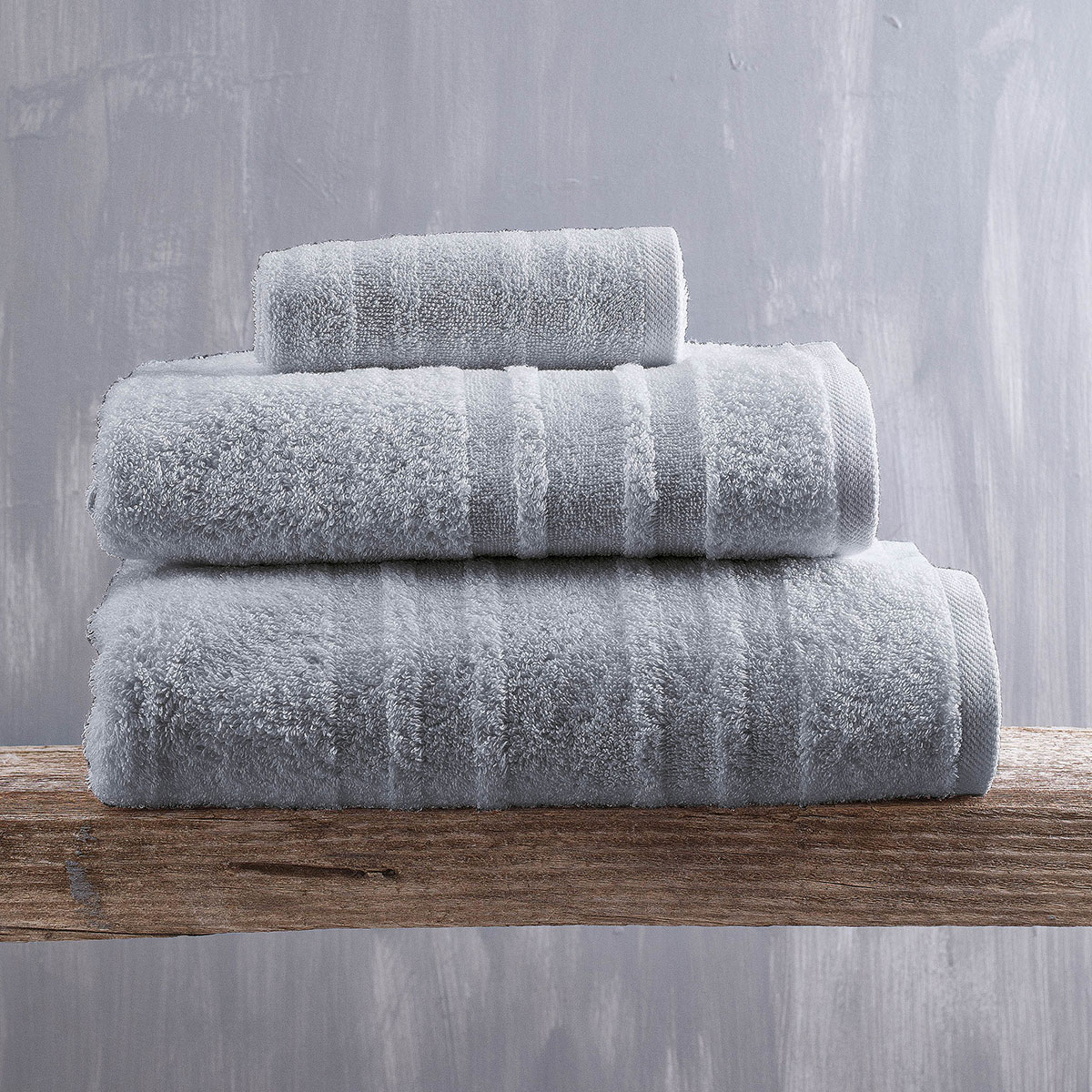 Πετσέτες Μπάνιου (Σετ 3τμχ) Rythmos Laura 500gsm Γκρι Απαλο