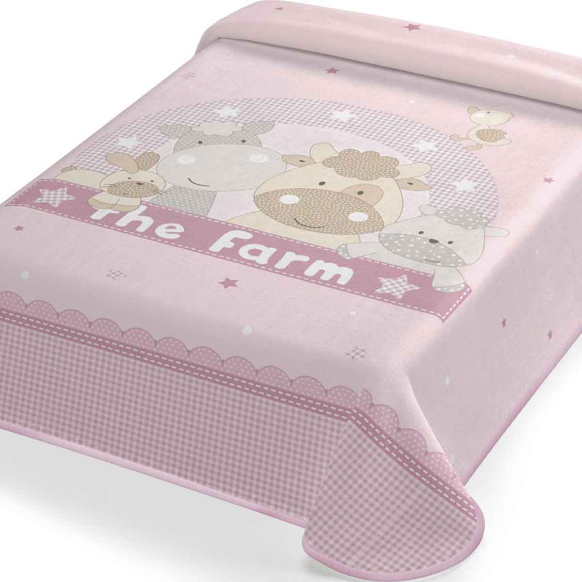 Κουβέρτα Βελουτέ Αγκαλιάς (80x110) Belpla 664 Pink
