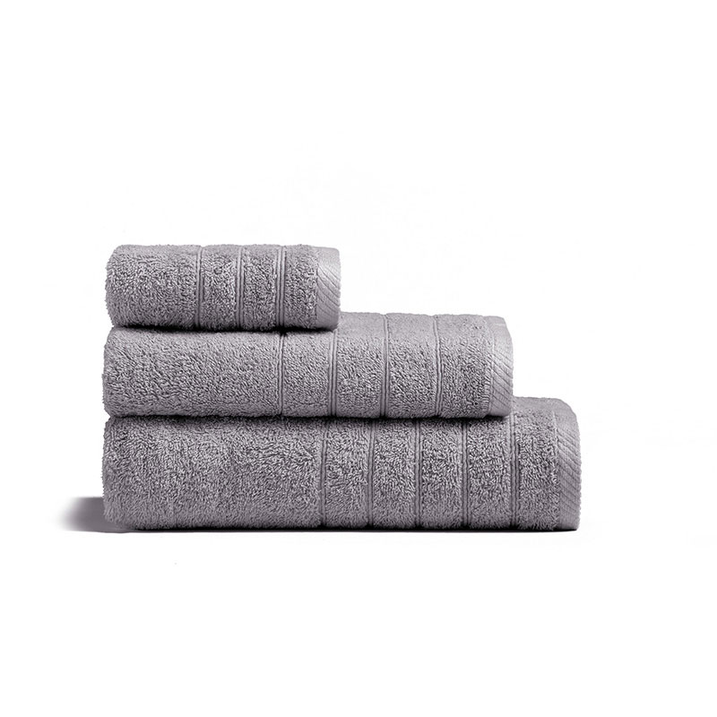 Πετσέτα Προσώπου (50x90) Melinen Fresca 500gsm Light Grey