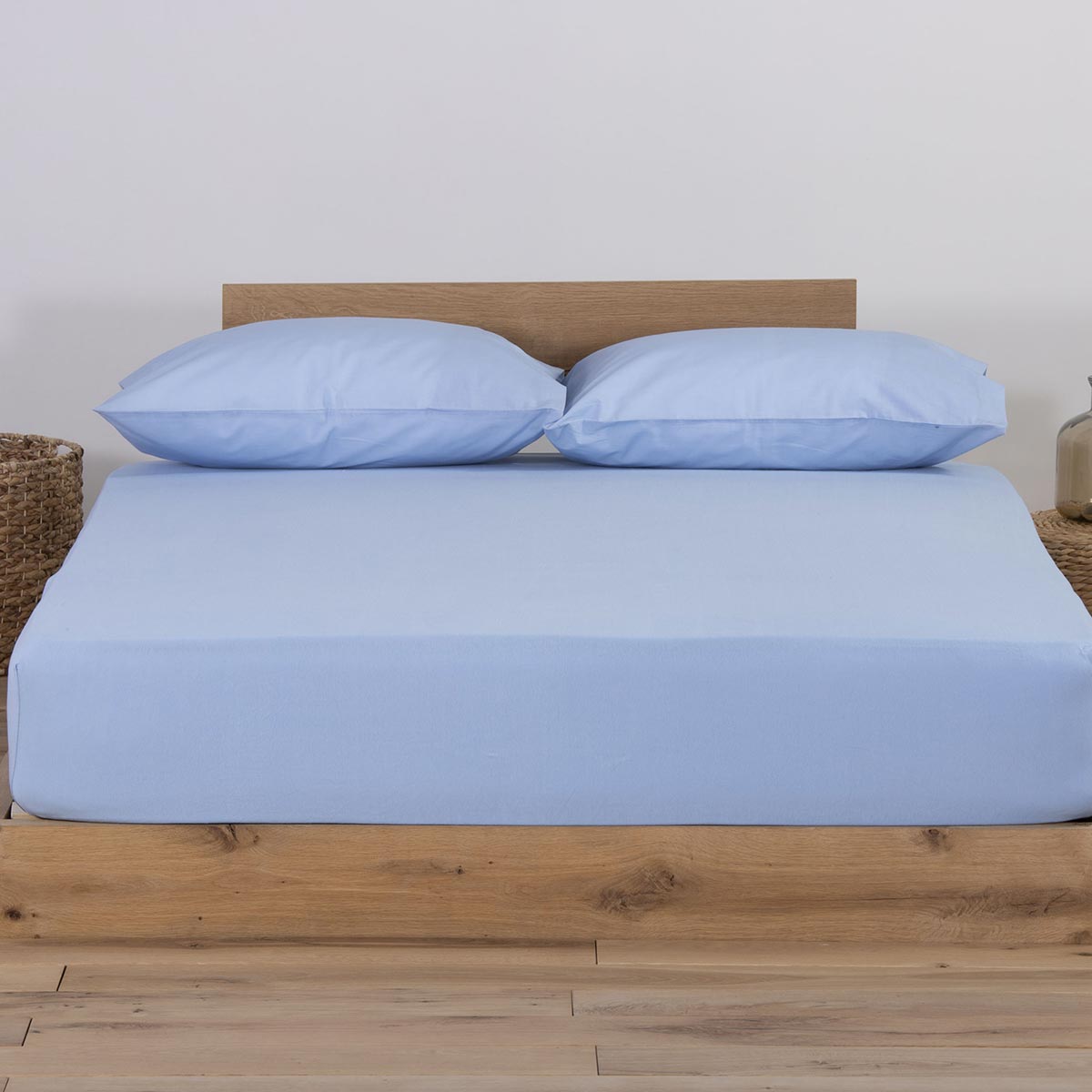 Σεντόνι Μακό King Size με Λάστιχο (180X200+35) Nef-Nef Homeware Jersey Sky Λευκά Είδη Κρεβατοκάμαρας Σεντόνια Nef - Spitishop
