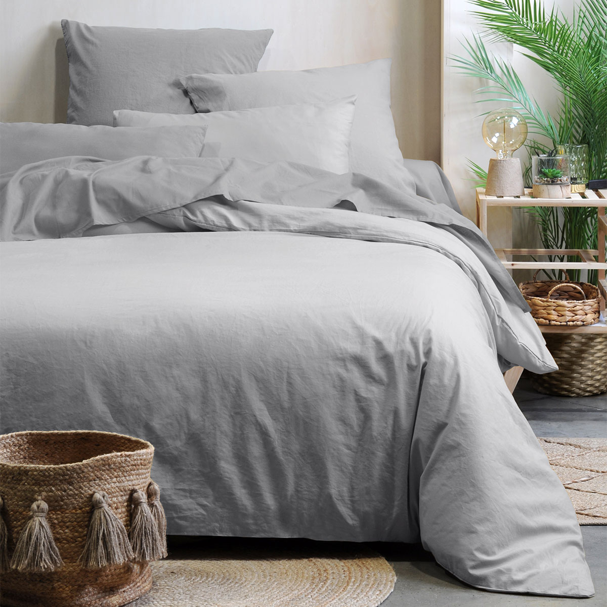 Παπλωματοθήκη King Size (240x260) S-F Horizon Perle