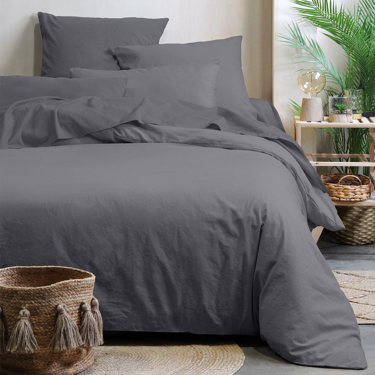 Παπλωματοθήκη King Size (240x260) S-F Horizon Ardoise