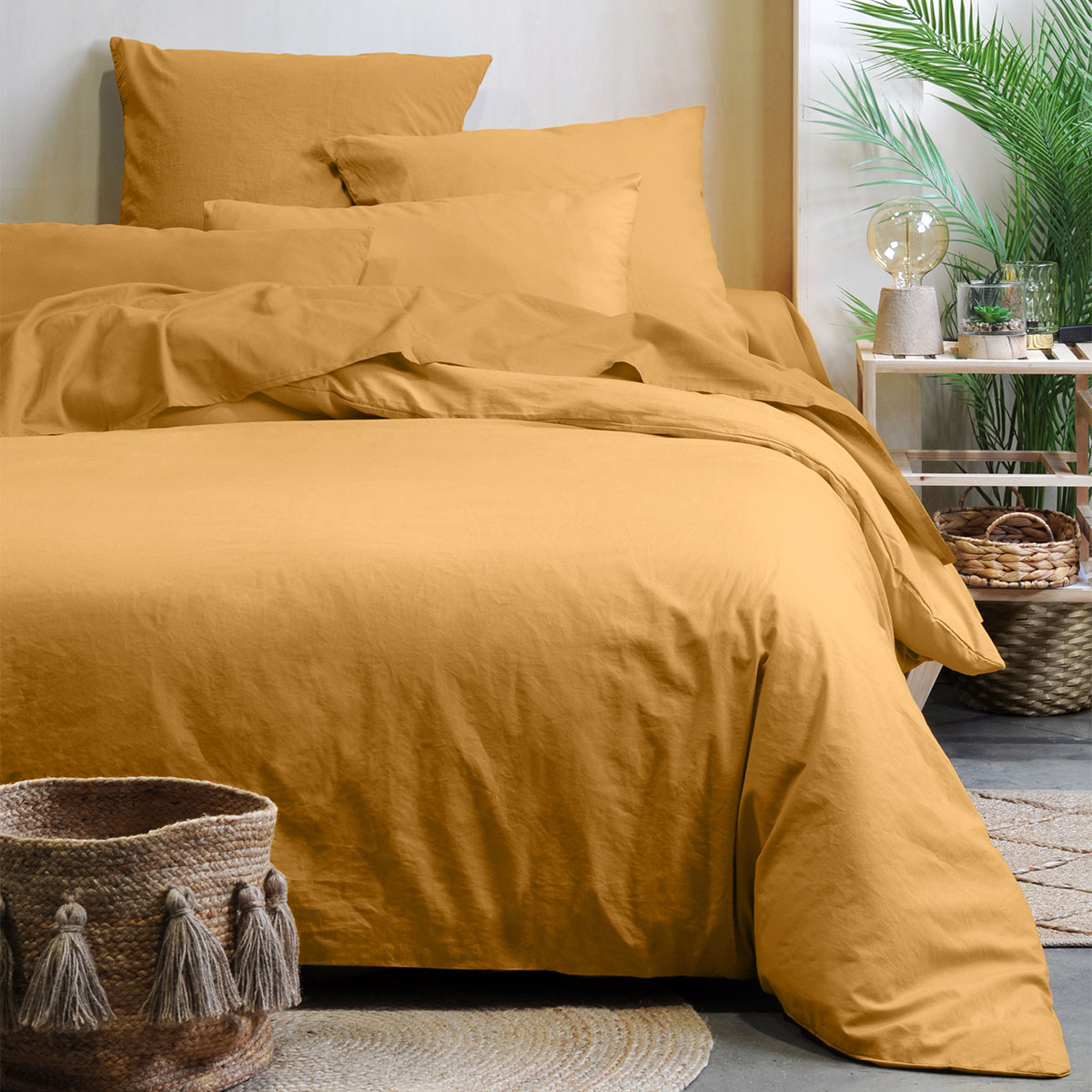 Παπλωματοθήκη King Size (240x260) S-F Horizon Curry