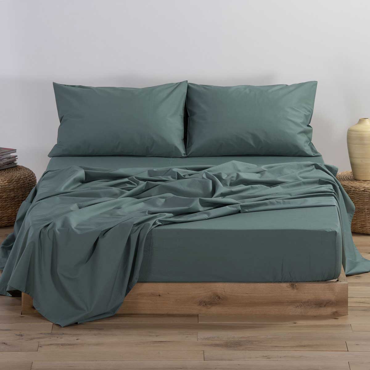 Σεντόνι Μονό Επίπεδο (170x270) Nef-Nef Homeware Basic Green