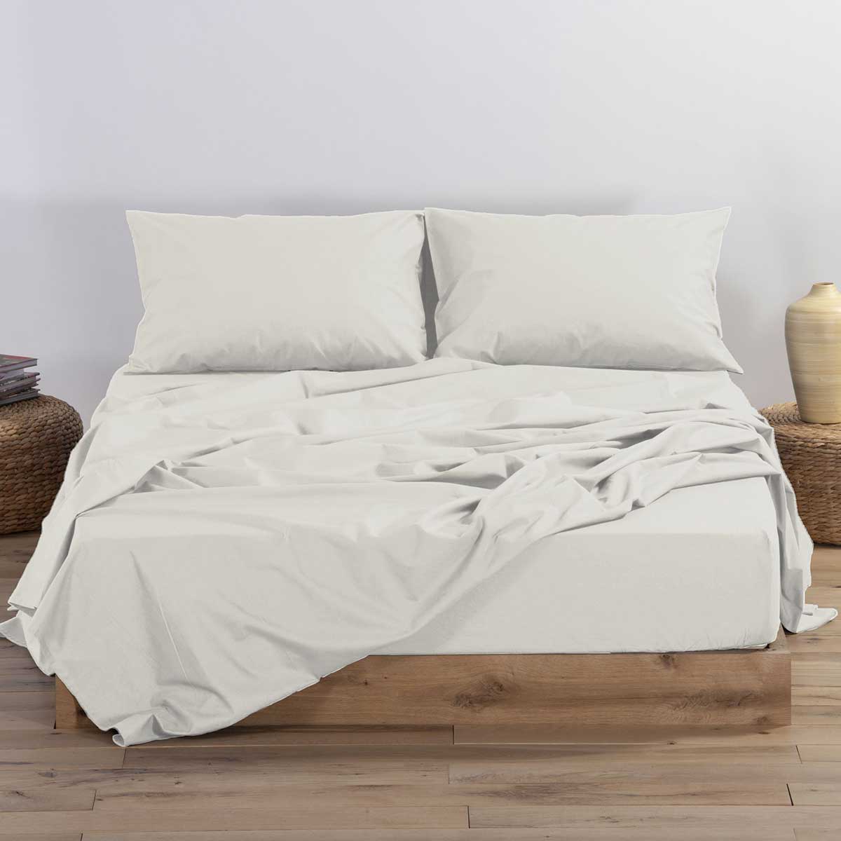 Σεντόνι Μονό Επίπεδο (170x270) Nef-Nef Homeware Basic Ecru 1211