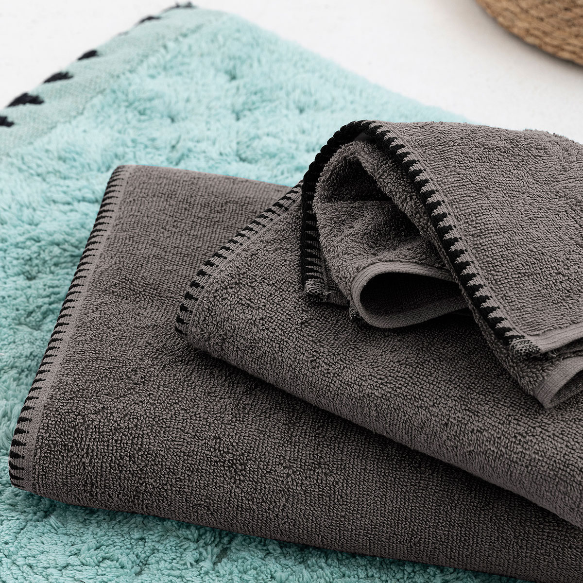Πετσέτα Σώματος (70x140) Palamaiki Towels Brooklyn 500gsm Coal