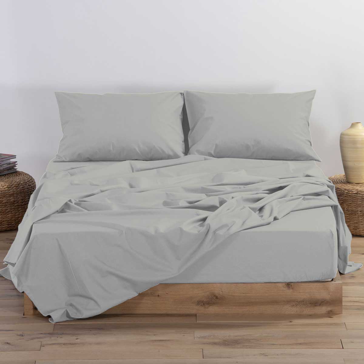 Σεντόνι Υπέρδιπλο Επίπεδο (240x270) Nef-Nef Homeware Basic Silver Grey 1212