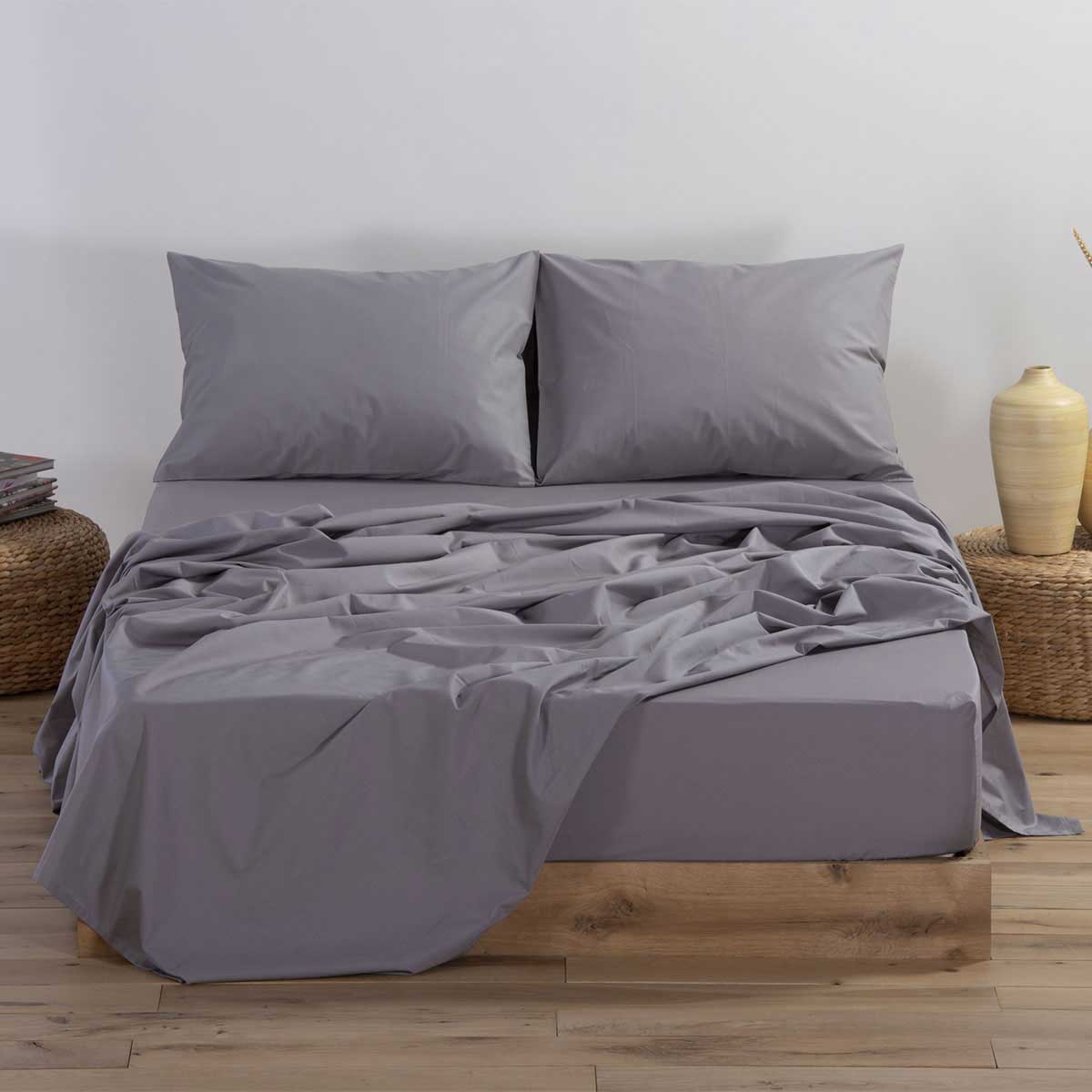 Ζεύγος Μαξιλαροθήκες (52x72) Nef-Nef Homeware Basic L.Grey