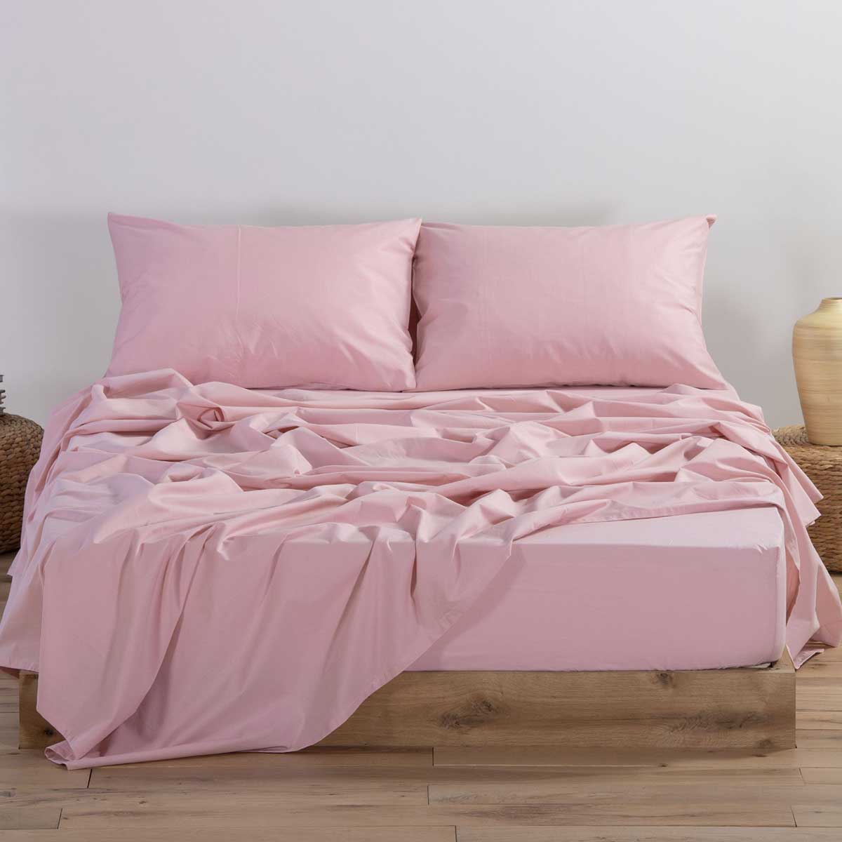 Ζεύγος Μαξιλαροθήκες (52x72) Nef-Nef Homeware Basic Pink